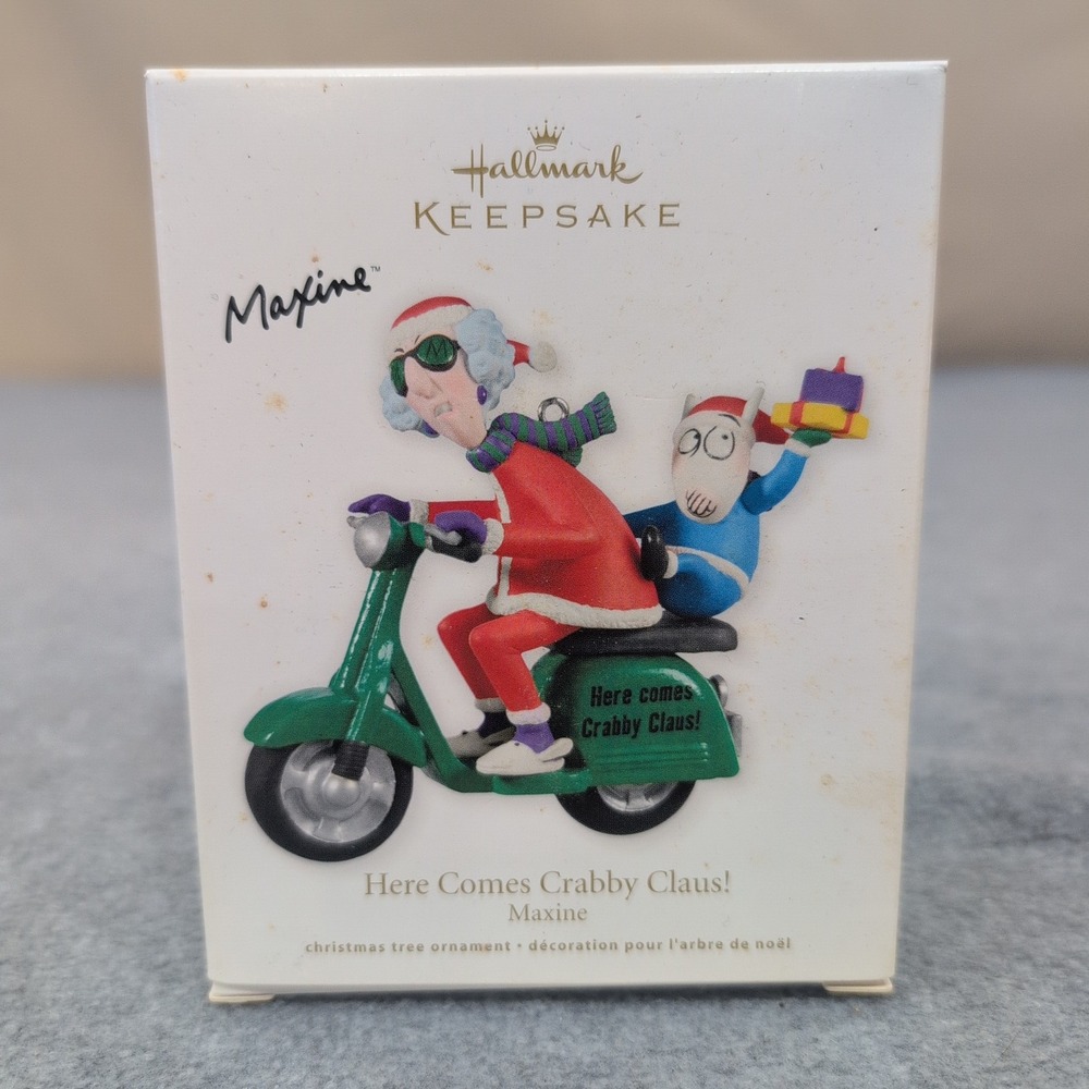 Hallmark Keepsake 2011 Here Comes Crabby Claus Maxine Christmas Ornament - Picture 1 of 3